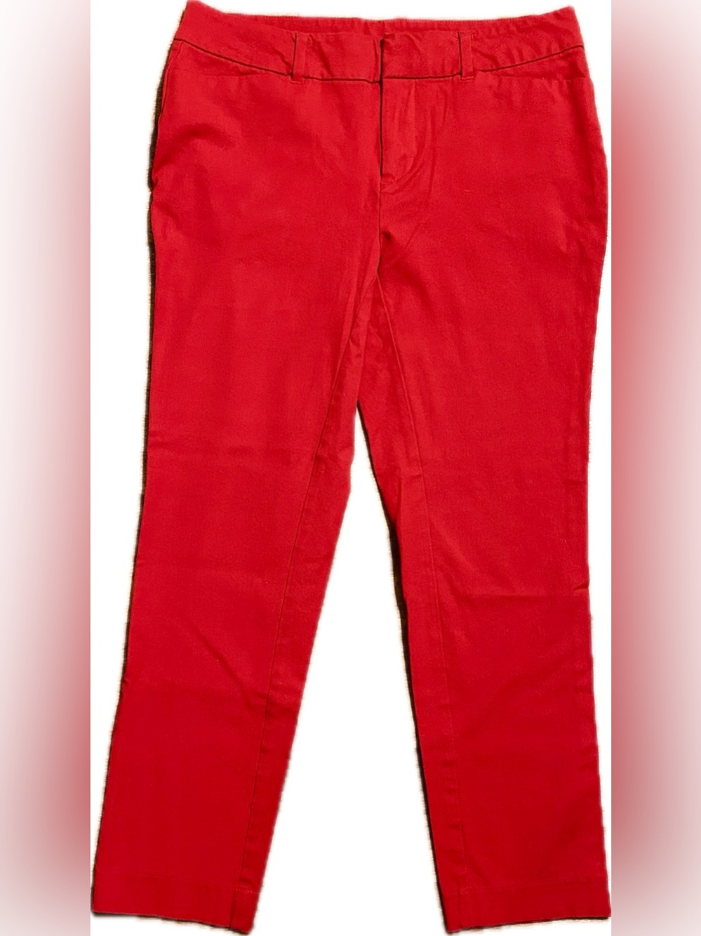 Faded Glory women's red casual chino pants size 10